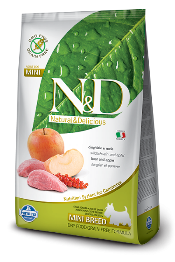 N&D Suva hrana Prime Mini Adult Boar&Apple 2,5kg