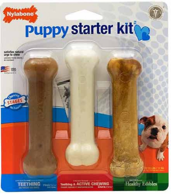 Nylabone Puppy  Igračka za žvakanje za štence, početni set S