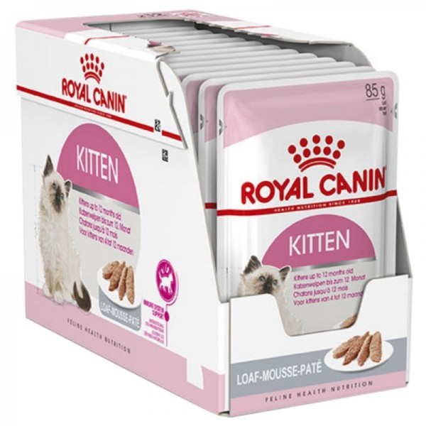 ROYAL CANIN Vlažna hrana za mačiće, u formi paštete  Kitten Loaf 85gr x 12kesica